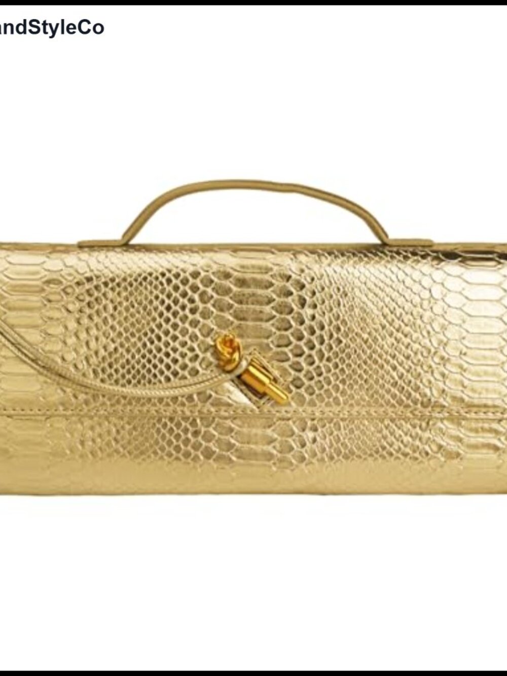 Woven Snake Embossed Faux Leather Clutch Evening Satchel Shoulder Handbag